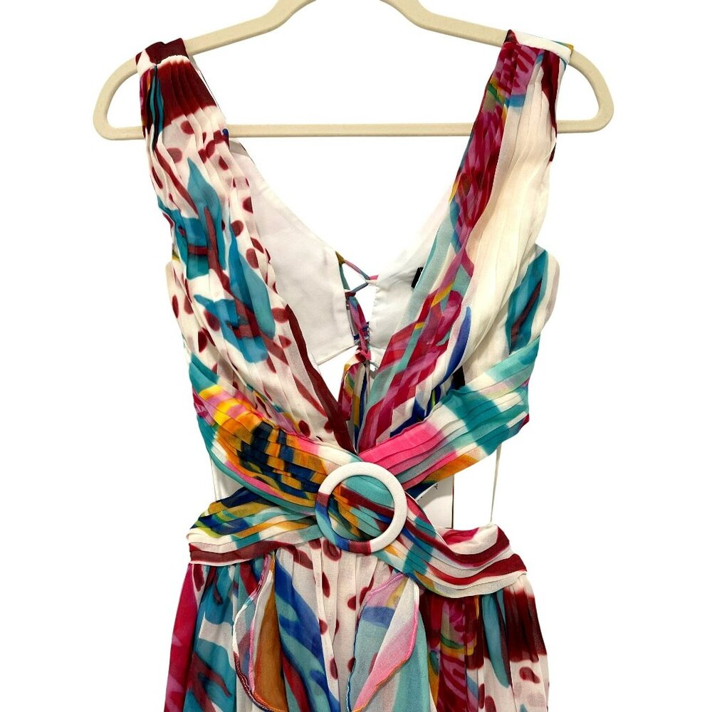 PatBo $850 Plunging Maxi Dress Cutout Formal Maxi Dress Gown Sz 2 NWT - Picture 5 of 10